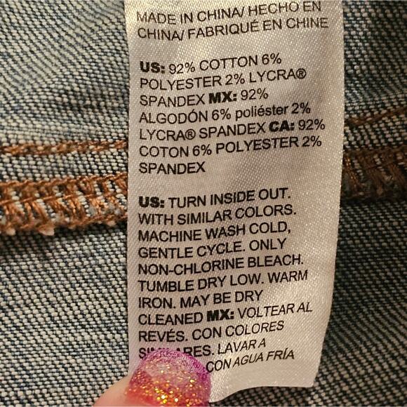 Chico's So Slimming Girlfriend Floral Ankle Jeans Plus Size 18 3.5 - Picture 9 of 10